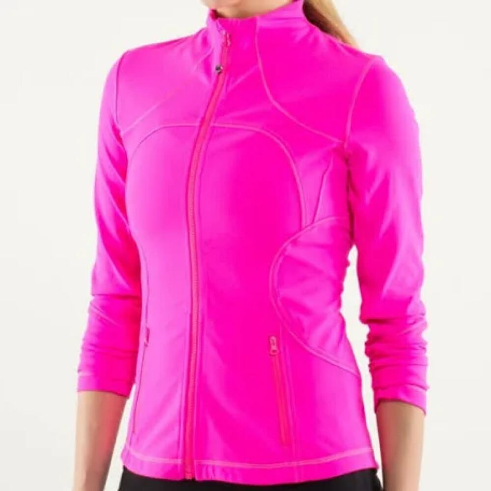 Lululemon Forme Jacket Luon Fitted Define Full Zip Athletic Gym Yoga Size 4